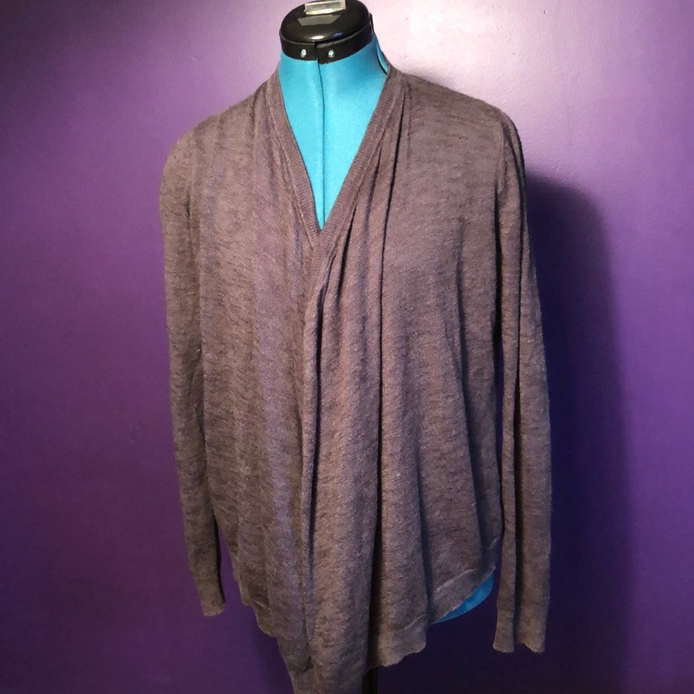 Women’s LOFT Gray Long Sleeve Cardigan